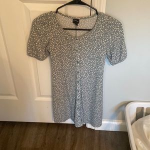 Green Floral Print Dress Size M